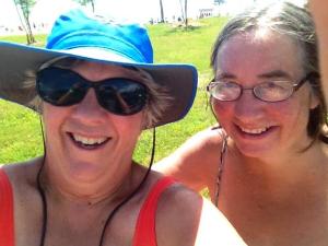 Swimming at a state park with my North Carolina friend Lynn!